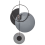 Beliani Wall Clock NENDAZ 32 cm Metal Grey 4
