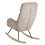 Beliani Rocking Chair KVELIA Fabric Taupe 5