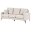 Beliani Sofa 3 Seater GAVLE Fabric Light Beige 4