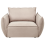 Beliani Armchair KUNES Fabric Taupe 4