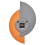 Beliani Wall Clock CHALAIS 29 cm Grey 4