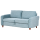 Beliani Sofa 3 Seater MARE Fabric Blue with Storage 4