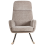 Beliani Rocking Chair KVELIA Fabric Taupe 4
