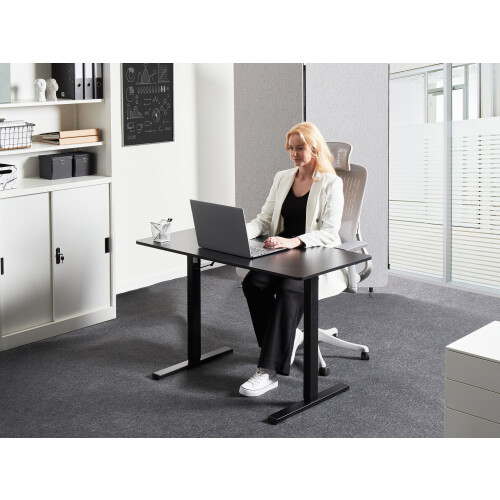 Beliani Electric Adjustable Standing Desk TAVARES 120 cm x 60 cm Black 1