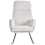 Beliani Rocking Chair KVELIA Fabric Off-White 3