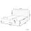 Beliani Adjustable Bed Fabric DUKE 180 x 200 cm (EU Super King) Light Grey 3