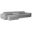 Beliani Modular Corner Sofa 4 Seater HELLNAR Fabric Grey Right Hand 5