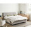 Beliani Adjustable Bed Fabric DUKE 180 x 200 cm (EU Super King) Light Grey 2