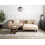 Beliani Corner Sofa 3 Seater HOLT Fabric Beige Left Hand 2