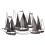 Beliani Wall Decor Ship BOHRIUM Metal 50 cm Blue 4