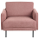 Beliani Armchair BREDA Fabric Pink 3