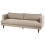 Beliani Sofa 3 Seater JARPEN Fabric Light Brown 4