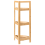 Beliani Corner Shelving Unit ILLAMPU Bamboo Light Brown 5