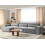 Beliani Modular Corner Sofa 4 Seater HELLNAR Fabric Grey Right Hand 2