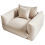 Beliani Armchair LUVOS Fabric Light Beige 4
