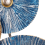 Beliani Wall Decor ACTINIUM Metal 51 cm Blue 5