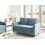 Beliani Sofa 2 Seater MARE Fabric Blue with Storage 2