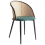 Beliani Set of 2 Dining Chairs CORNELL Metal Green 6
