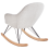 Beliani Rocking Chair SKALE Fabric Off-White 7