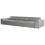 Beliani Modular Sofa 3 Seater HELLNAR Grey Fabric with Ottoman 6