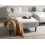 Beliani Ottoman HOLT Fabric Light Grey 2