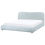 Beliani Ottoman Bed BLAGNAC Chenille Light Blue 180 x 200 cm (EU Super King) 5