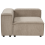Beliani Corner Seat ARDAL Right Hand Light Brown Corduroy 4