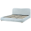 Beliani Ottoman Bed BLAGNAC Chenille Light Blue 180 x 200 cm (EU Super King) 4
