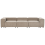 Beliani Modular Sofa 3 Seater ARDAL Corduroy Light Brown 4