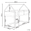 Beliani Mid Sleeper Bed House Pine Wood DIENNE 90 x 200 cm (EU Single) Grey 3