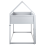 Beliani Mid Sleeper Bed House Pine Wood DIENNE 90 x 200 cm (EU Single) Grey 6