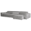 Beliani Modular Corner Sofa 4 Seater HELLNAR Left Hand Grey Fabric 4