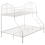 Beliani Bunk Bed Metal CHAMONIX 90/140 x 200 cm White 4