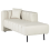 Beliani Left-Hand Chaise Longue LANNILS Fabric Off-White 4