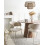 Beliani Set of 2 Dining Chairs ALANSON Chenille Light Beige 2