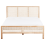 Beliani Bed Pine Wood SALERNAS 140 x 200 cm (EU Double) Light Brown 4