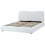 Beliani Ottoman Bed BLAGNAC Fabric Light Grey 160 x 200 cm (EU King Size) 4