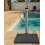 Beliani Outdoor Shower Floor SILLUSTANI Black 2