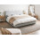 Beliani Ottoman Bed BLAGNAC Fabric Light Grey 160 x 200 cm (EU King Size) 2