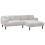 Beliani Corner Sofa 3 Seater HOLT Fabric Light Grey Left Hand 4