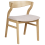 Beliani Set of 2 Dining Chairs MAROA Wood Light Beige 4