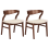 Beliani Set of 2 Dining Chairs MAROA Wood Light Beige 4