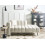 Beliani Left-Hand Chaise Longue LANNILS Fabric Light Beige 2