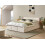 Beliani Ottoman Bed BOUSSE Boucle Off-White 140 x 200 cm (EU Double) 2
