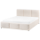 Beliani Ottoman Bed BOUSSE Boucle Off-White 140 x 200 cm (EU Double) 5