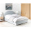 Beliani Ottoman Bed VAUCLUSE Chenille Light Blue 140 x 200 cm (EU Double) 2
