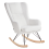 Beliani Rocking Chair LUOMA Boucle Off-White 4
