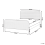 Beliani Bed Pine Wood GONFARON 140 x 200 cm (EU Double) Light Brown 3