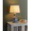 Beliani Table Lamp CARMEN Porcelain White/ Blue 2
