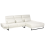 Beliani Corner Sofa 4 Seater IKAST Fabric Off-White Left Hand 4